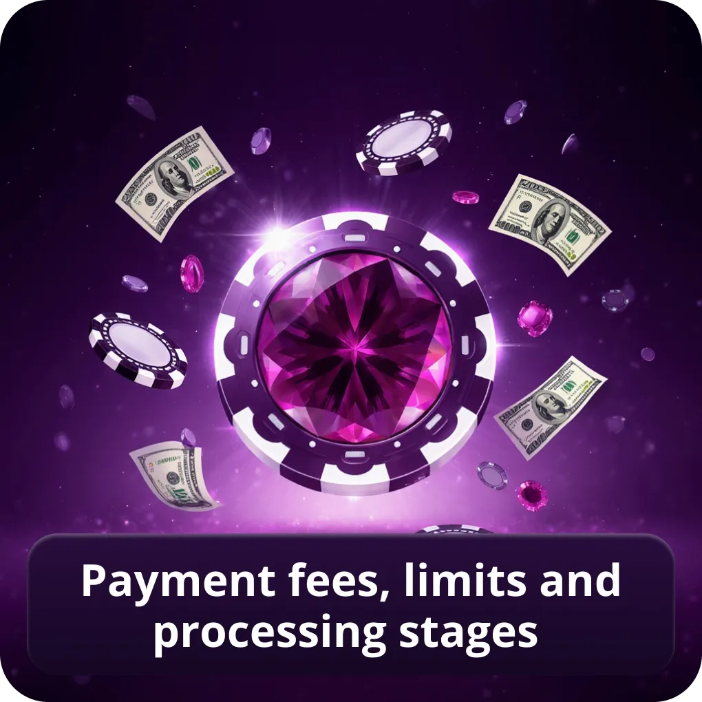 Payment Fees, Limits and Processing Stages