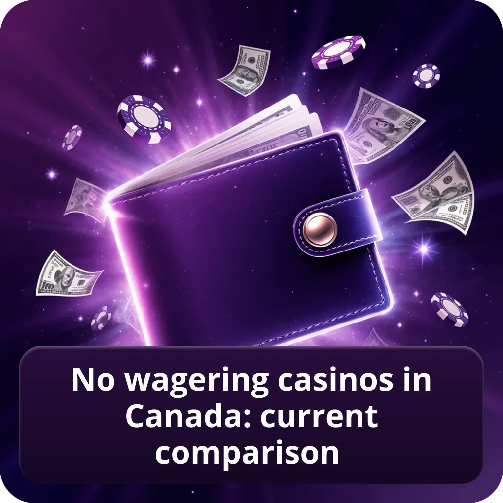 No wagering casinos in Canada: current comparison