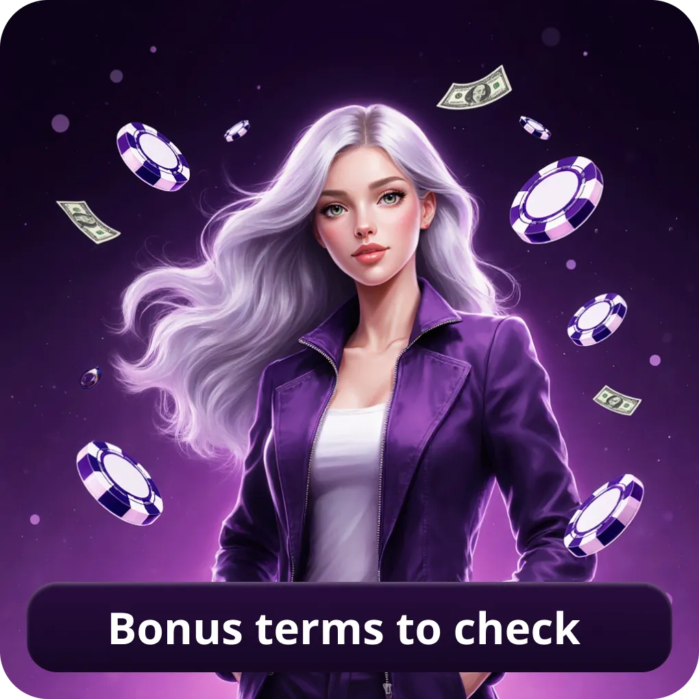 Bonus Terms to Check important conditions Bonus Terms to Check